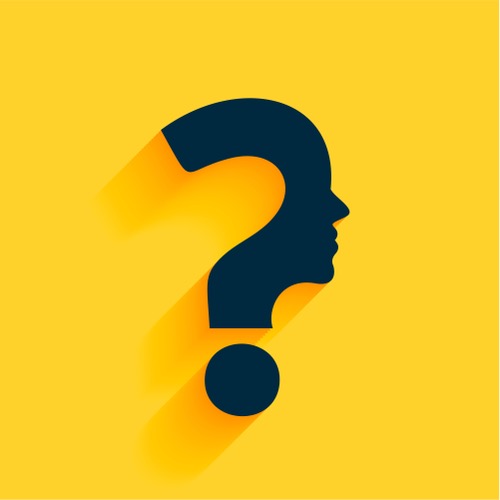 Question mark sign concept background for mental health awareness vector